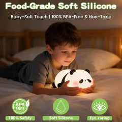 Rechargeable Panda Table Lamp – Cute LED Night Light for Kids & Home Decor | Black & White