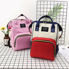 Premium Baby Diaper Bag Backpack | Multi-Pocket | Water-Resistant | Mom & Dad Travel Bag | Random Color