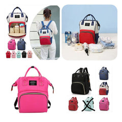 Premium Baby Diaper Bag Backpack | Multi-Pocket | Water-Resistant | Mom & Dad Travel Bag | Random Color