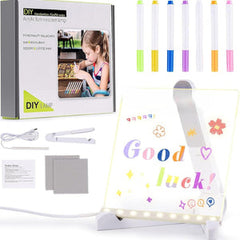 DIY Acrylic Luminescent Message Lamp | LED Glowing Board | Write & Draw Your Own Notes | Room Décor & Gift