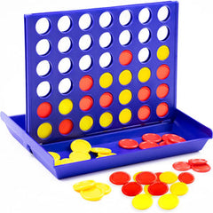 Four Connect Travel Board Game | Classic 2-Player Strategy Game | Ages 3+ | Family & Travel Fun