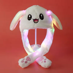 GlowBunny LED Plush Hat | Multicolor Light-Up Bunny Ears Hat | Soft Plush | Kids Party & Costume Accessory
