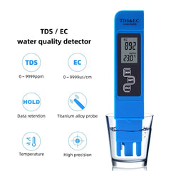 Digital TDS Water Tester Pen – 0-9999 PPM, HD Display & Upgraded Algorithm | Test Drinking Water, Aquariums & More | Portable & Accurate