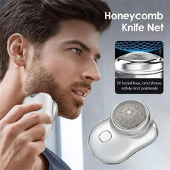 Mini Portable Electric Shaver — Rechargeable Honeycomb Blade | Wet & Dry | Unisex