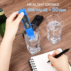 Digital TDS Water Tester Pen – 0-9999 PPM, HD Display & Upgraded Algorithm | Test Drinking Water, Aquariums & More | Portable & Accurate
