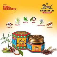 Tiger Balm Red Ointment | Warming Herbal Pain Relief Balm | 9ml & 21ml