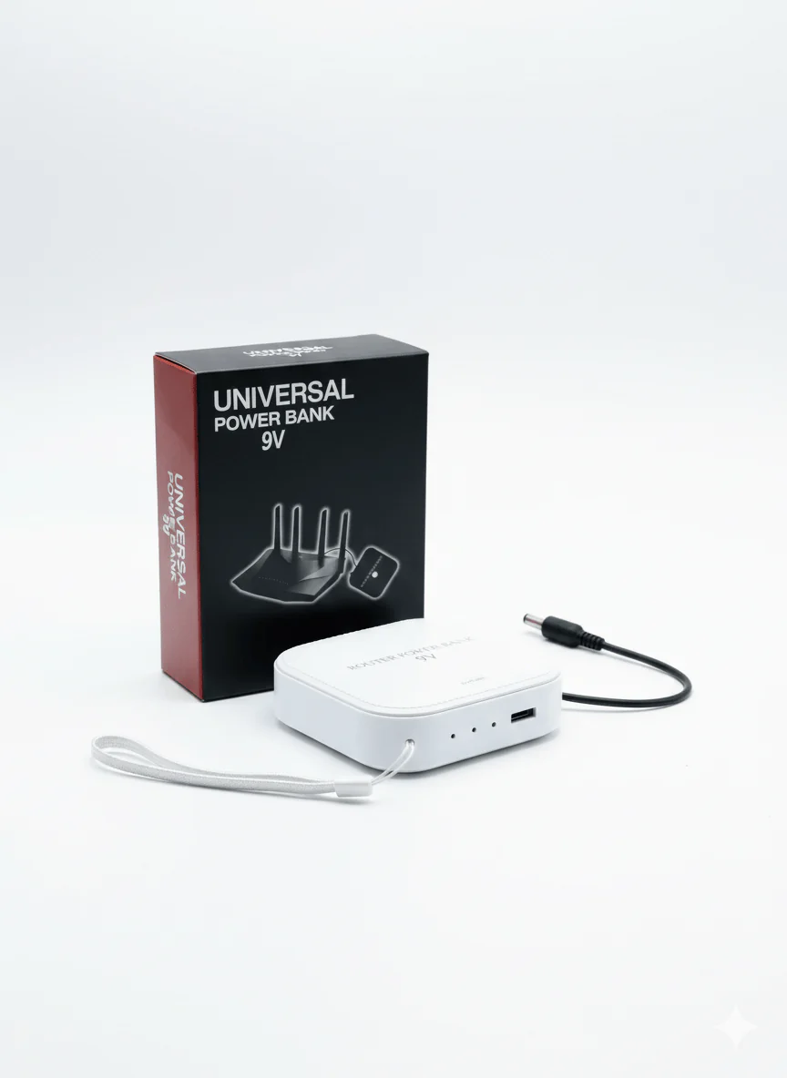 WiFi Router Power Bank 20000mAh | 9V & 12V Dual Output | Uninterrupted Internet During Load Shedding