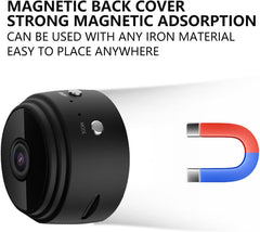 A9 Mini WiFi Camera – Wireless Night Vision Security Micro Cam with Phone App & Magnetic Mount | Black