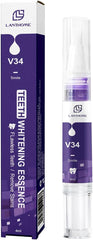 LANTHOME V34 Teeth Whitening Pen 4ml – Purple Colour Corrector | Removes Stains & Brightens Yellow Teeth