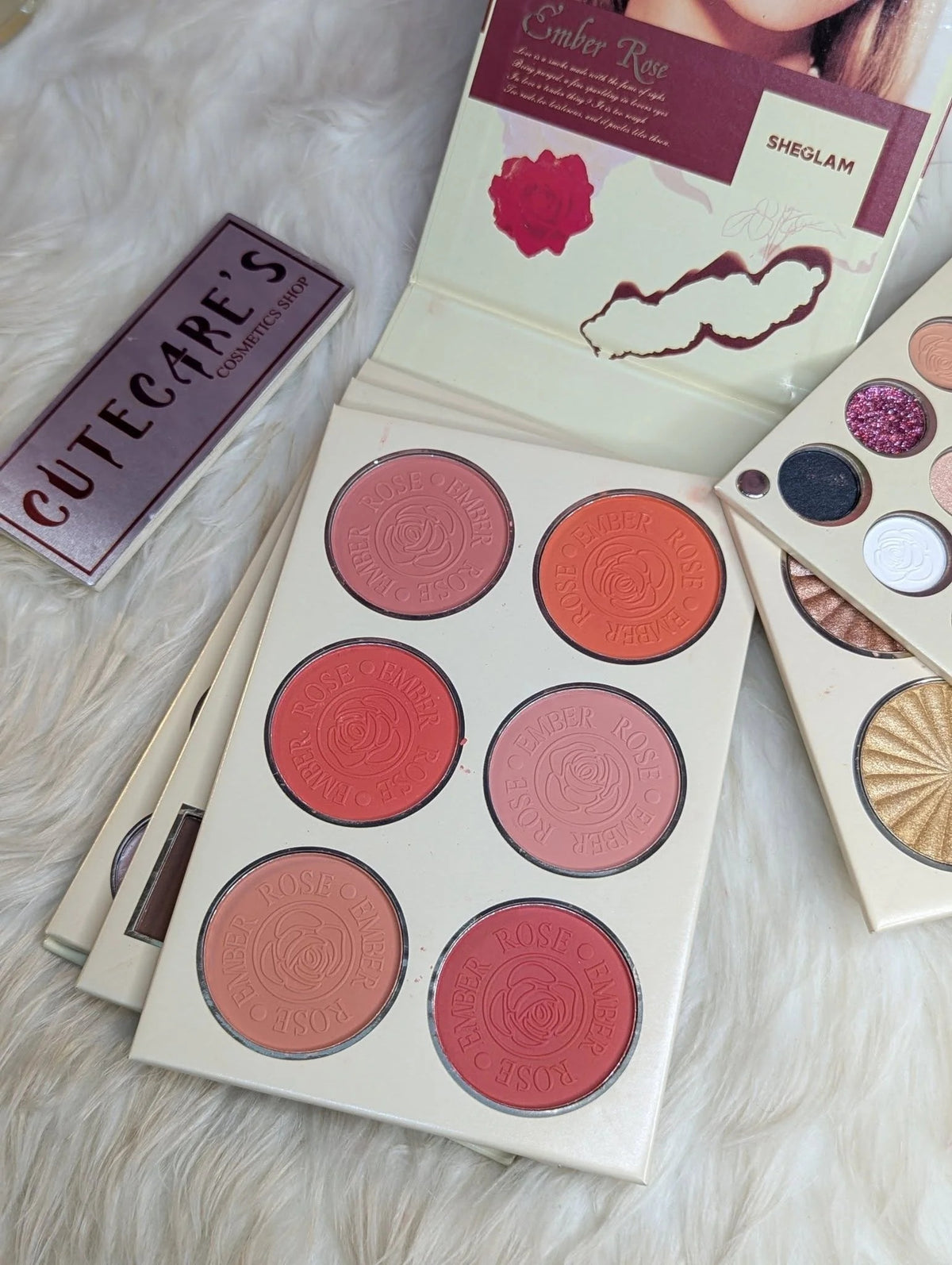 SHEGLAM Ember Rose 5-Fold Palette – Highlighter, Eyeshadow & Face Powder | My Loving Palette Edition