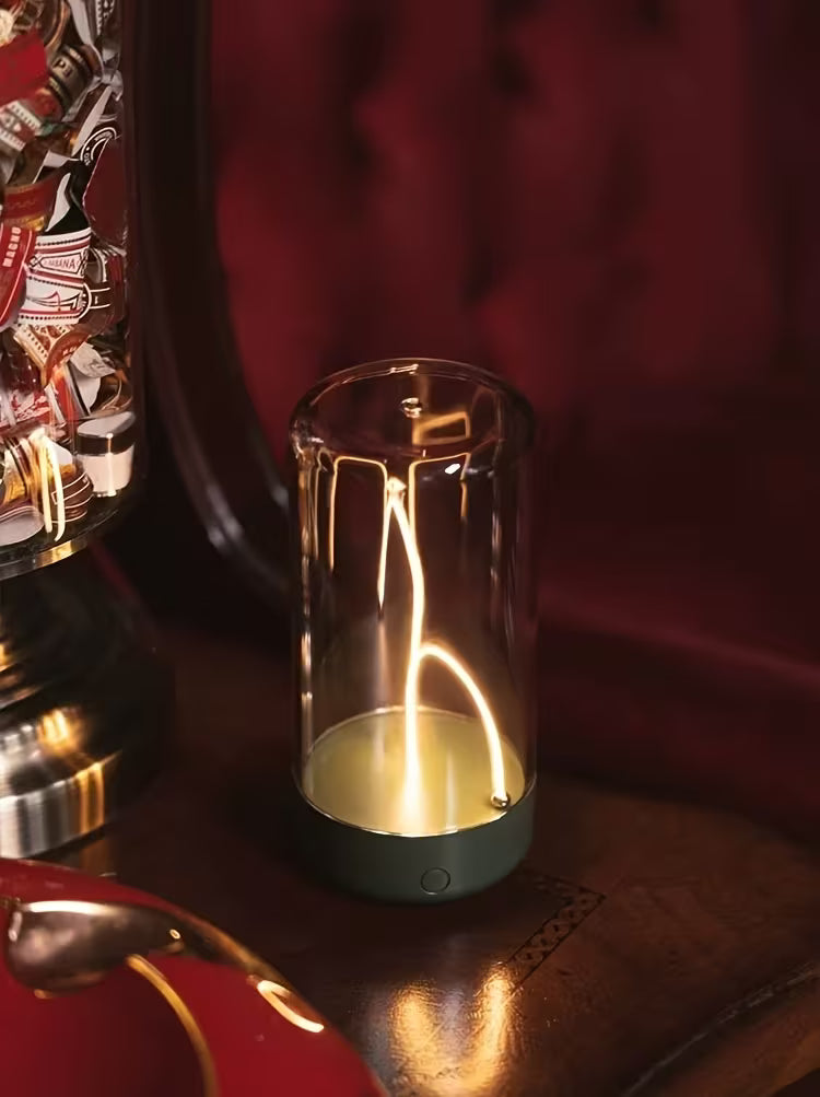 Portable LED Light with Magnetic Attachment + USB Charging, Adjustable Brightness, Eye-Friendly, Transparent Minimalist Design for Bedroom, Desk, Camping Lighting, Holiday Gift