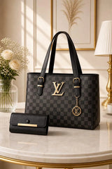Women's Black Leather Shoulder Bag — Minimalist Plain Design | Timeless Quiet Luxury 2026