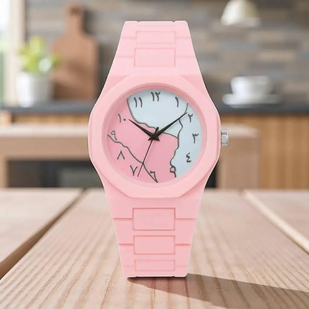 Pink Carbon Fiber Women's Watch with Butterfly Lock | Trending Ladies Timepiece 2026