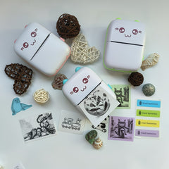 Portable Pocket Printer – Bluetooth Wireless, Fast Charging & Compact Design | Print Notes, Labels & Photos | Pink & White