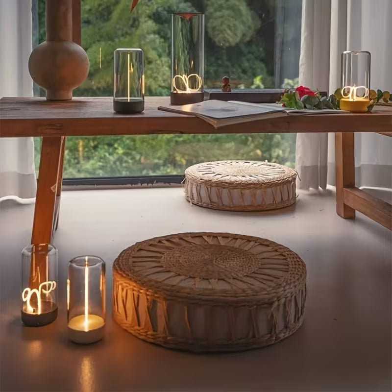 Portable LED Light with Magnetic Attachment + USB Charging, Adjustable Brightness, Eye-Friendly, Transparent Minimalist Design for Bedroom, Desk, Camping Lighting, Holiday Gift