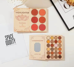 KIRSCHE 4-in-1 Makeup Palette Set – Contour, Blush, Highlighter & Eyeshadow | Secret Garden Edition