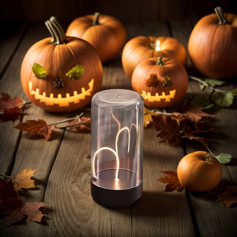 Portable LED Light with Magnetic Attachment + USB Charging, Adjustable Brightness, Eye-Friendly, Transparent Minimalist Design for Bedroom, Desk, Camping Lighting, Holiday Gift