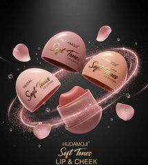 HUDAMOJI Soft Tones Lip & Cheek – Hydrating 2-in-1 Tint for Lips & Cheeks | Travel-Friendly