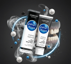 Pearl Drops Instant Natural Charcoal Whitening Toothpaste 75ml – Up to 4 Shades Whiter | 93% Natural Origin Ingredients