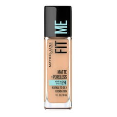 Maybelline New York Fit Me Matte + Poreless Foundation – Flawless Full-Coverage Liquid Foundation