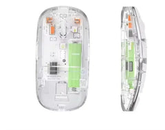 Dual-Mode Wireless Mouse Bluetooth Transparent Design