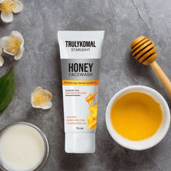 Truly Komal Starlight Honey Face Wash | Hydrating Brightening Cleanser | Normal to Dry Skin | 75ml Pakistan