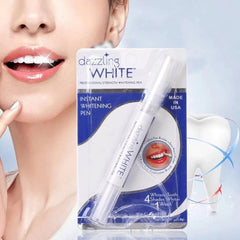 Dazzling White Instant Teeth Whitening Pen 2g – Professional Strength 4-in-1 Formula | Ultra Fine Brush Applicator
