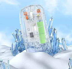 Dual-Mode Wireless Mouse Bluetooth Transparent Design