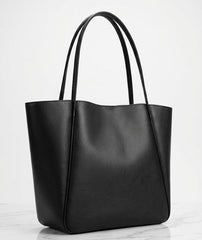 Classic Leather Tote Bag for Women – Large Capacity PU Leather Shoulder Bag