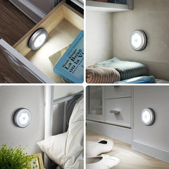 Sticky Tap Light | Wireless LED Touch Night Light | Stick-On Battery Operated | Cabinet Closet Stair Light Pakistan