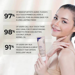 FLICKA Professional Silk Touch Milk-Cream Moisturizer & Primer | 2-in-1 Hydrating Makeup Base