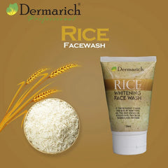 Dermarich Professional Rice Whitening Face Wash 120ml – Deep Cleansing, Brightening & Oil Control | 2026 Skincare Essential