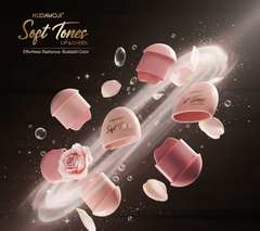 HUDAMOJI Soft Tones Lip & Cheek – Hydrating 2-in-1 Tint for Lips & Cheeks | Travel-Friendly