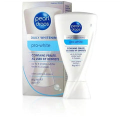 Pearl Drops Pro-White Daily Whitening Toothpaste 50ml – Up to 4 Shades Whiter in 3 Weeks | Perlite Formula | Cleans, Polishes & Protects