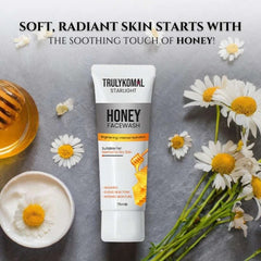 Truly Komal Starlight Honey Face Wash | Hydrating Brightening Cleanser | Normal to Dry Skin | 75ml Pakistan