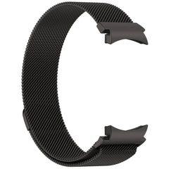 Stainless Steel Smart Watch Band for Samsung Galaxy Watch 4, 5, 6 & 7 – Polished Finish, Secure Clasp | 165mm | Silver & Black