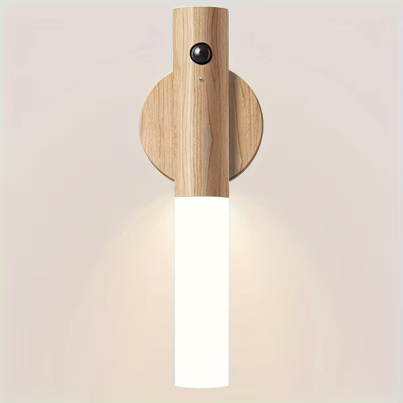 Motion Sensor Night Light, Magnetic Wall Light, USB Rechargeable LED Light, Christmas Decoration Light, for Indoor Wooden Wall Lamp Wardrobe Light, Corridor Stairs