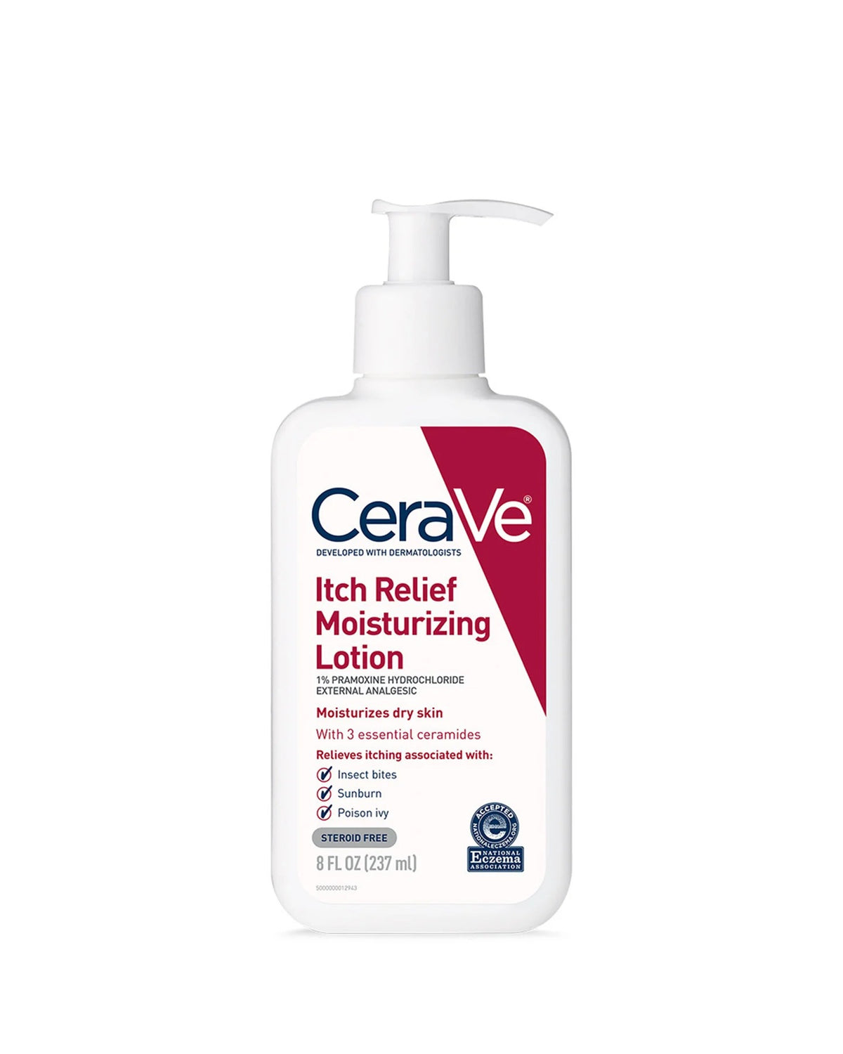 CeraVe Itch Relief Moisturizing Lotion 237ml – Pramoxine HCl & Ceramides | Fast-Acting Relief for Dry & Itchy Skin