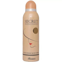 Rasasi Secret Pour Femme Deodorant Body Spray 200ml | Long-Lasting Feminine Fragrance