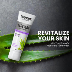 Truly Komal Flawless Aloe Vera Face Wash – Gentle Deep Cleansing & Hydrating Skincare for All Skin Types