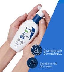 CeraVe PM Facial Moisturizing Lotion – Niacinamide, Hyaluronic Acid & 3 Ceramides | Oil-Free Overnight Hydration | All Skin Types | Men & Women