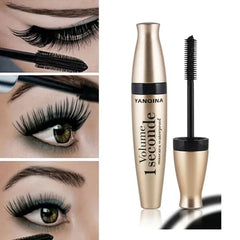 YANQINA Volume 1 Second Waterproof Mascara | Instant Volume & Length | Clump-Free Fiber Wand