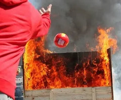 AFO Auto Fire Extinguisher Ball | Automatic Fire Suppression | With Metal Stand | Kitchen, Workshop & Home Safety