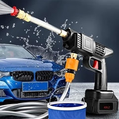 48V Cordless High-Pressure Washer Kit | Portable Car & Outdoor Cleaner | Foam Bottle, Multi-Nozzle & Carrying Case