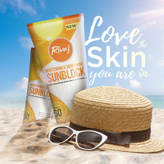 Rivaj Whitening & Vanishing Sunblock SPF 60 | Lightweight UVA/UVB Protection for Face & Body