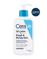 CeraVe SA Lotion for Rough & Bumpy Skin – Salicylic Acid, Lactic Acid & Ceramides | Exfoliating & Hydrating Body Lotion | Men & Women