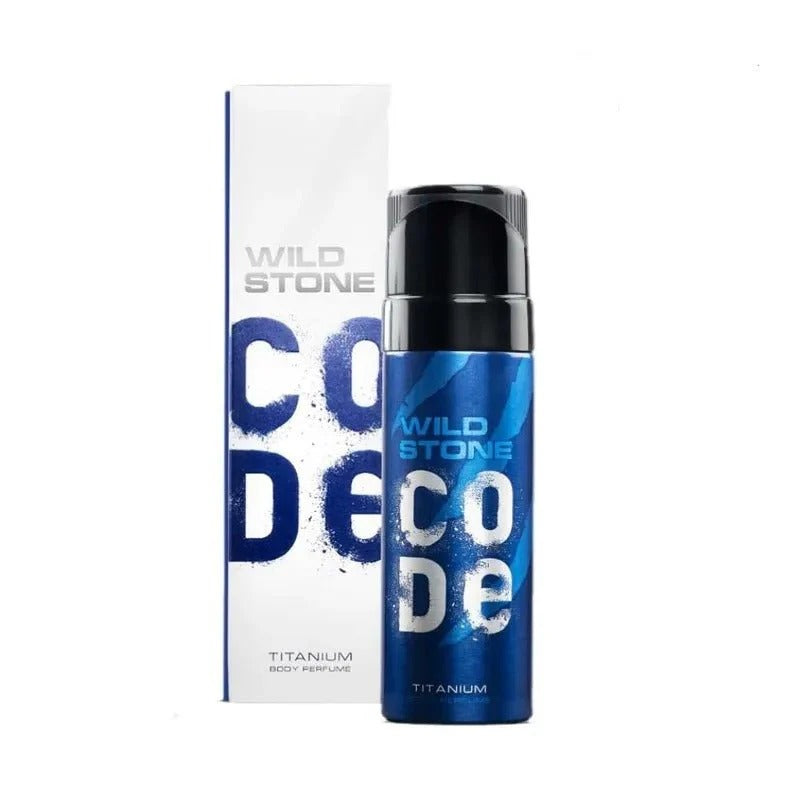 Wild Stone CODE Body Perfume for Men | Titanium & Gold | Long-Lasting Fragrance