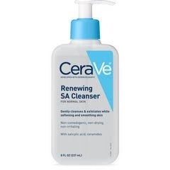 CeraVe Renewing SA Cleanser – 237ml | Salicylic Acid Face Wash for Smooth, Clear Skin