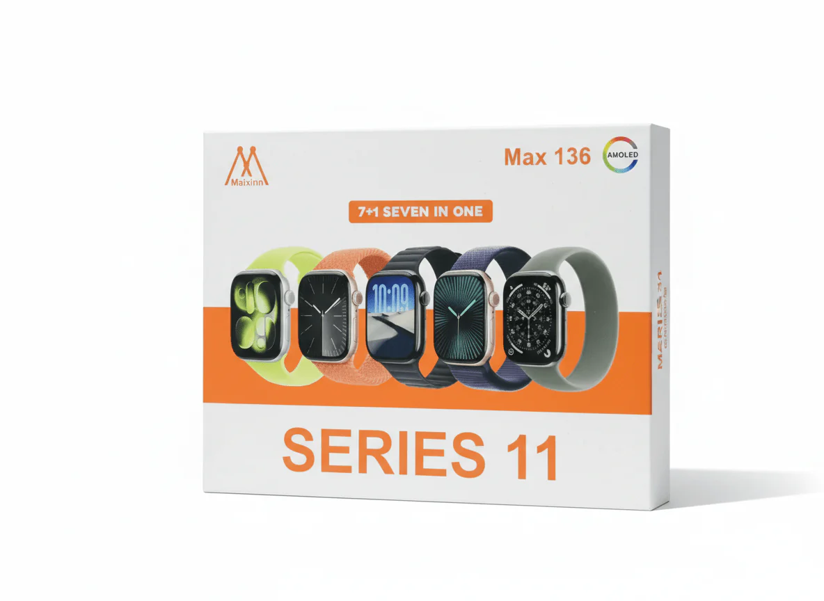 Maixinn Max 136 Series 11 Smart Watch | AMOLED Display & 7+1 Multifunctions