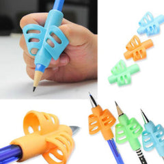Kids Ergonomic Pencil Grippers 10-Pack | Soft Finger Guide Writing Aid | Correct Pencil Grip | School & Homeschool